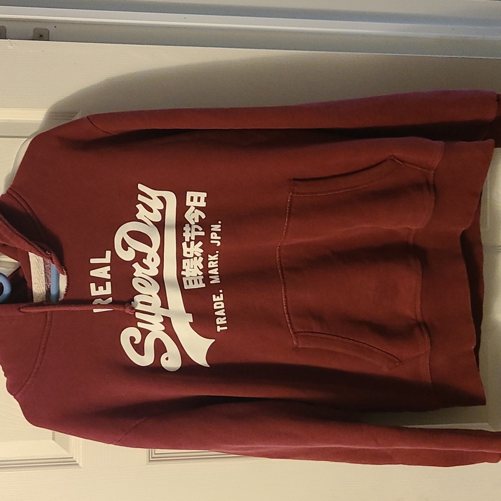 Maroon Superdry Hoodie